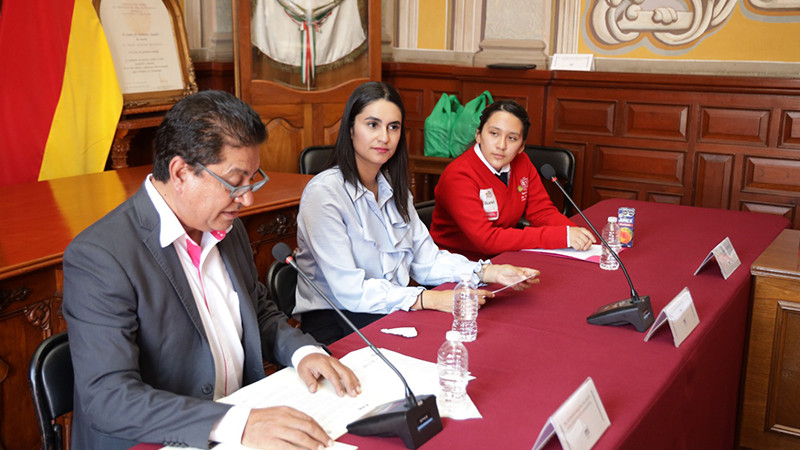 Ayuntamiento de Morelia se reúne con niñas y niños parlamentarios