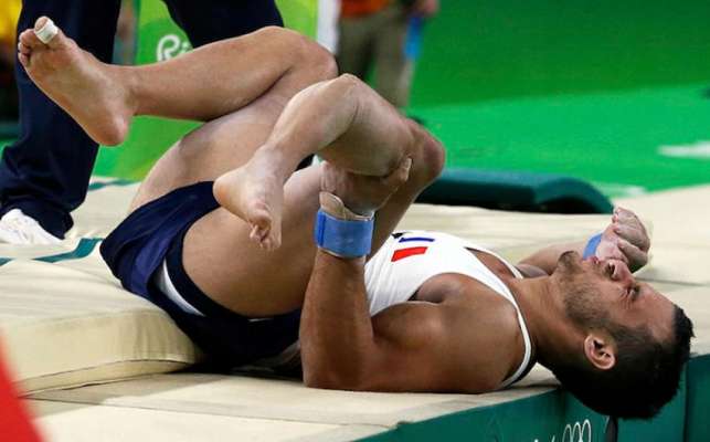 Escalofriante lesión del gimnasta francés Samir At Said 