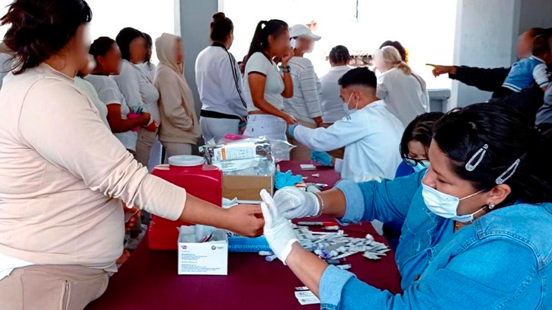 Aplica Salud Michoacán pruebas de VIH y hepatitis C a mujeres del penal David Franco Rodríguez