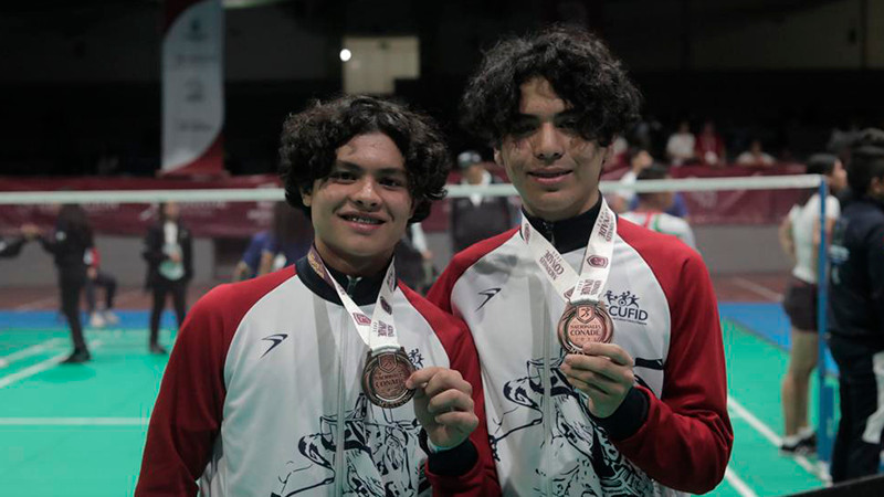 Da bádminton histórico bronce a Michoacán en Nacionales Conade 2023