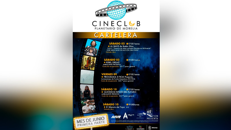 En junio, Planetario de Morelia proyectará 9 cintas en su Cine Club