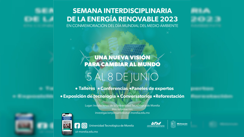 UTM anuncia la Semana Interdisciplinaria de Energía Renovable 2023 