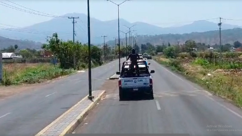 Agreden a la Guardia Nacional en Peribán; crimen organizado moviliza base social 