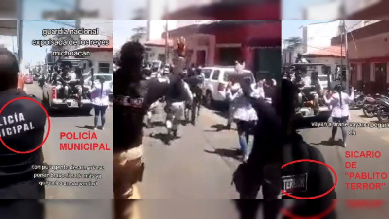 Conviven en Los Reyes sicarios de “Pablito Terror” y Policías Municipales; cuidan la plaza y hasta corren soldados 