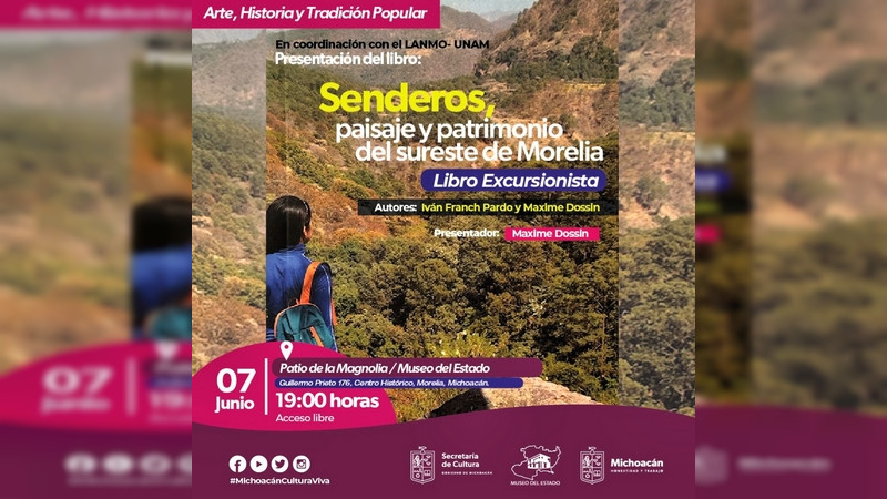 Anuncia Secum presentación de libro excursionista, en el Museo del Estado 