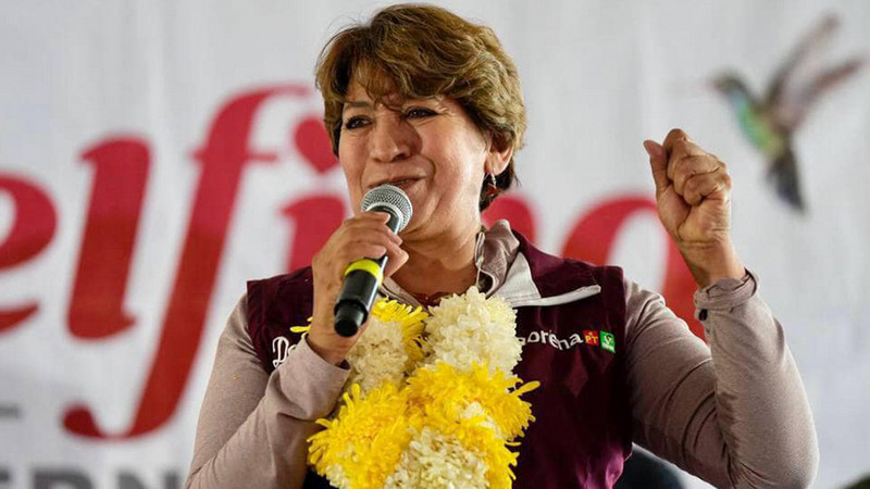Delfina Gómez vence en 36 de los 45 distritos incluido Atlacomulco en el Estado de México 