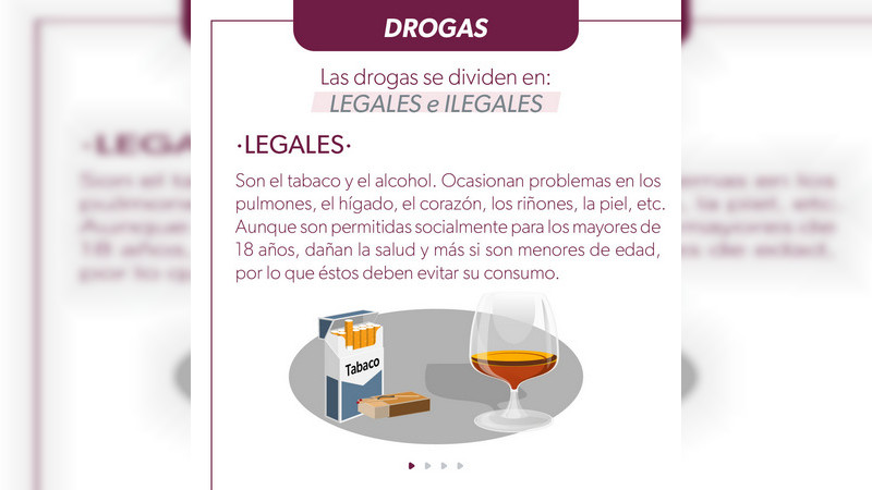 Salud Michoacán advierte los daños a la salud provocados por las adicciones