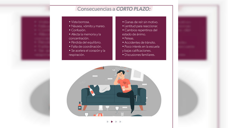 Salud Michoacán advierte los daños a la salud provocados por las adicciones