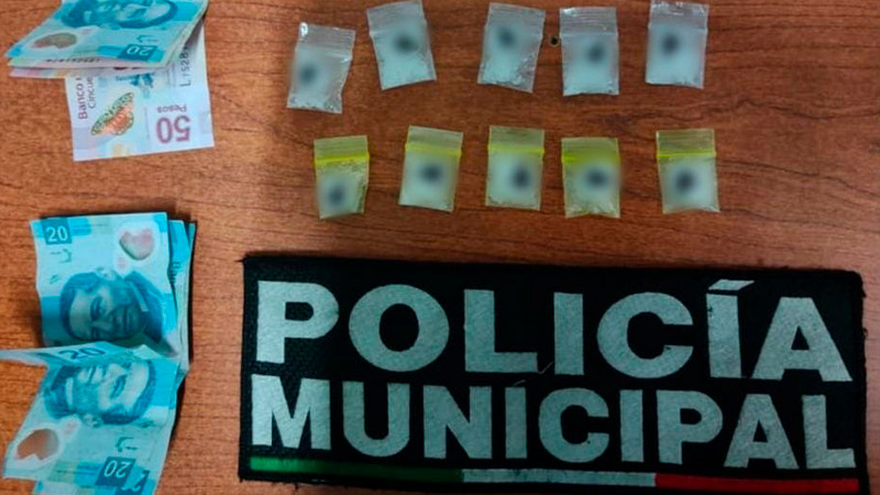 Detienen a vendedor de drogas en Zamora, Michoacán  