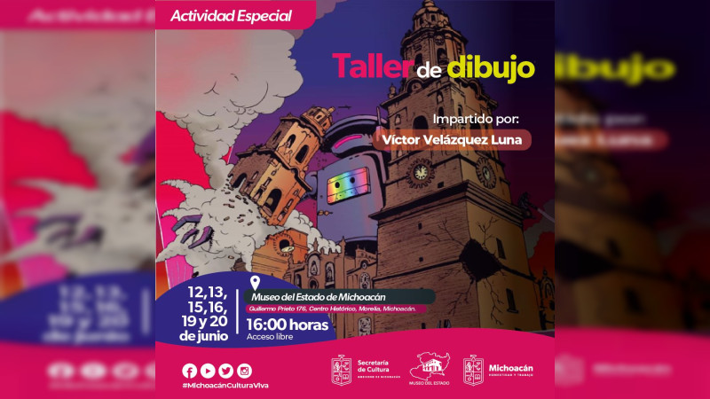 Anuncia Secum taller de dibujo para principiantes en el Museo del Estado 