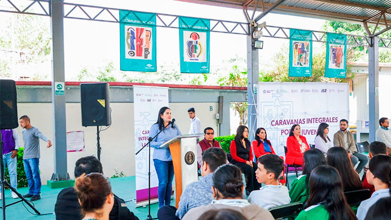 Realizan Caravana Integral por la Juventud en el Conalep Uruapan 