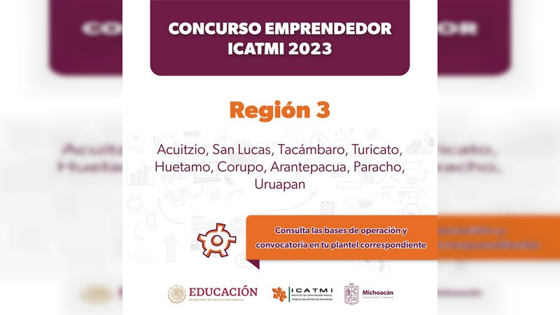 Arranca Concurso Emprendedor Icatmi Región 3 con 60 mil pesos en premios