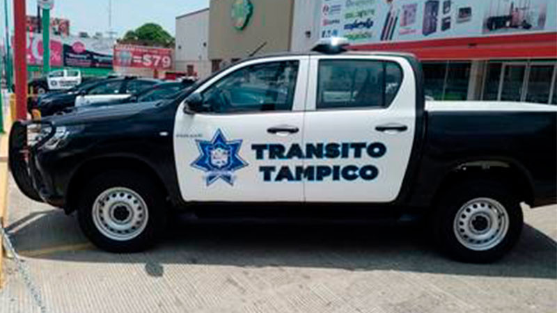 Roban patrulla de Tránsito en Tampico y aparece en Veracruz 
