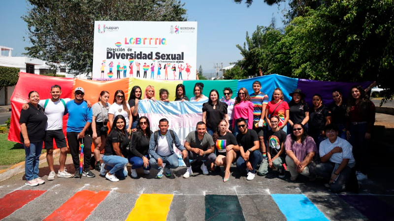 Gobierno municipal de Uruapan se suma por la inclusión de la comunidad LGBTTTIQ+ 