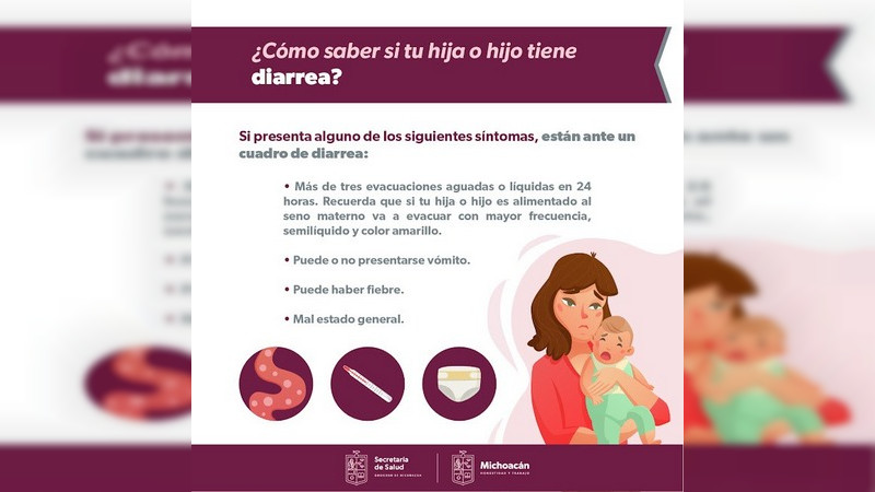 Salud Michoacán llama a extremar cuidados contra enfermedades gastrointestinales 