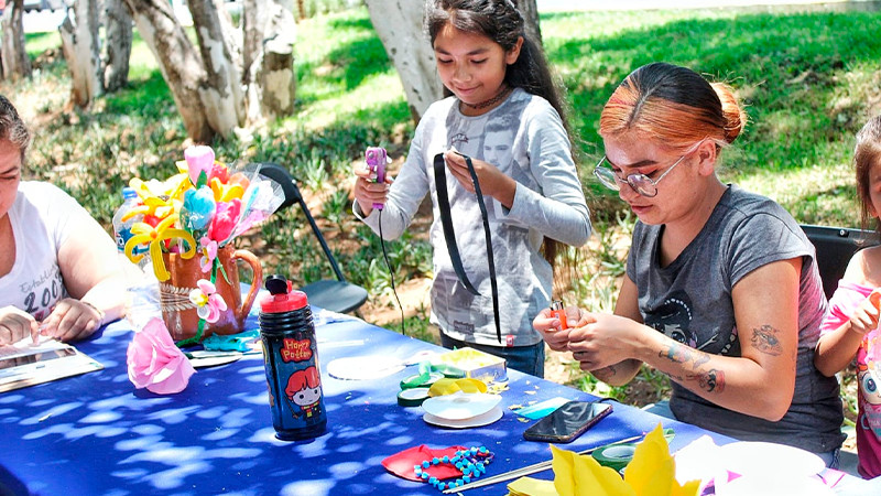 Morelianos disfrutan en familia de las actividades en el Boule 