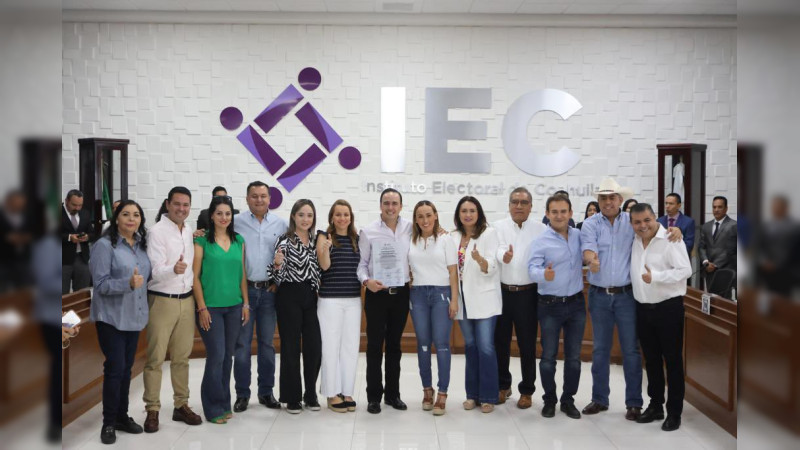 IEC entrega constancia como gobernador electo de Coahuila