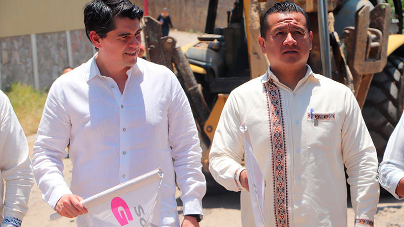 Arrancan Gobierno Municipal y Estado, construcción de caminos en Zitácuaro 