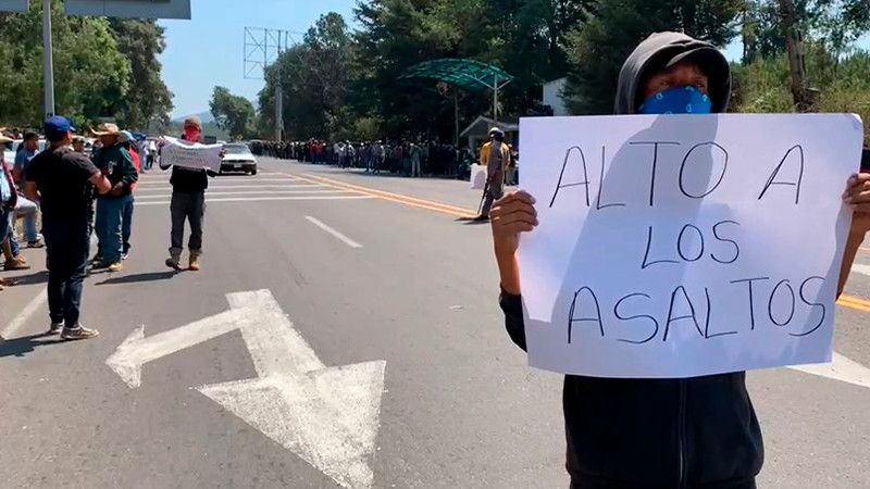 Exigen comunidades Purhépechas freno a la inseguridad 