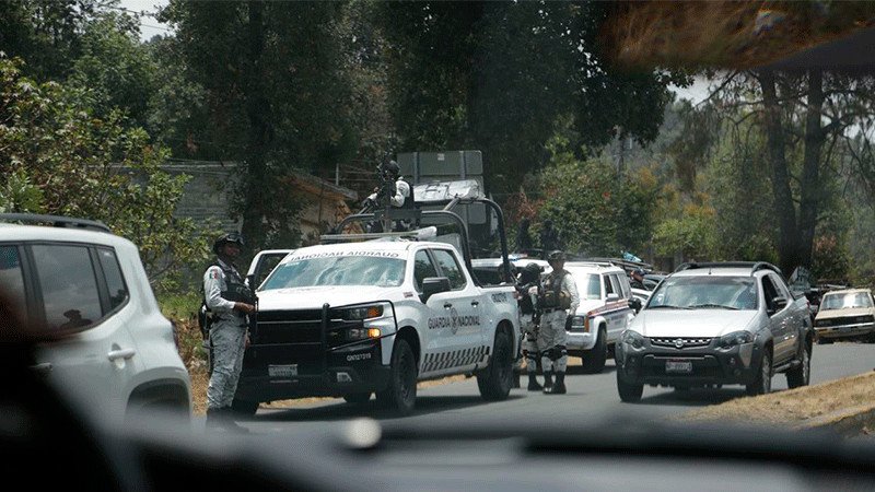Luego de los bloqueos reportados en Uruapan, Michoacán, la SSP intensifica operativo interinstitucional en la región