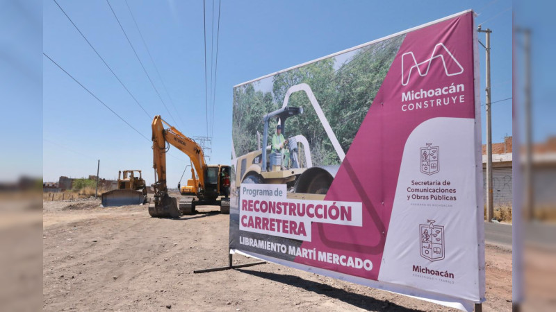 Arranca Bedolla rehabilitación del libramiento "Martí Mercado", en La Piedad
