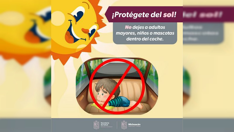 Salud Michoacán se mantiene atenta ante ola de calor en Michoacán 