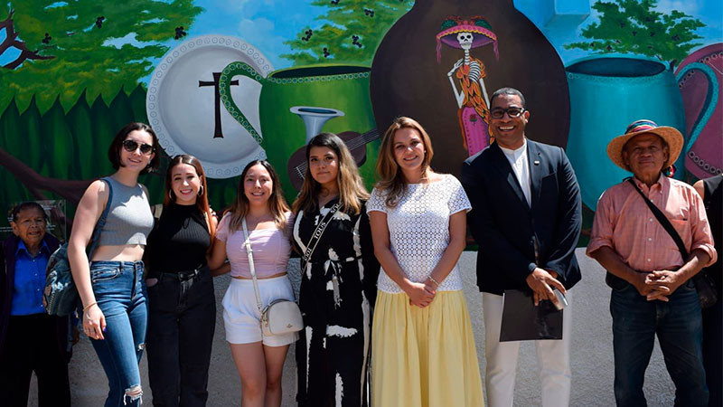 SeCultura Morelia inaugura mural en la tenencia de Capula