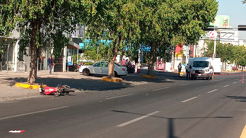 Arrollan a motociclista en el boulevard Adolfo López Mateos en Celaya, Guanajuato
