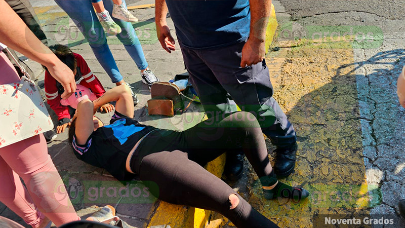 Accidente en Zamora, Michoacán deja una mujer lesionada 