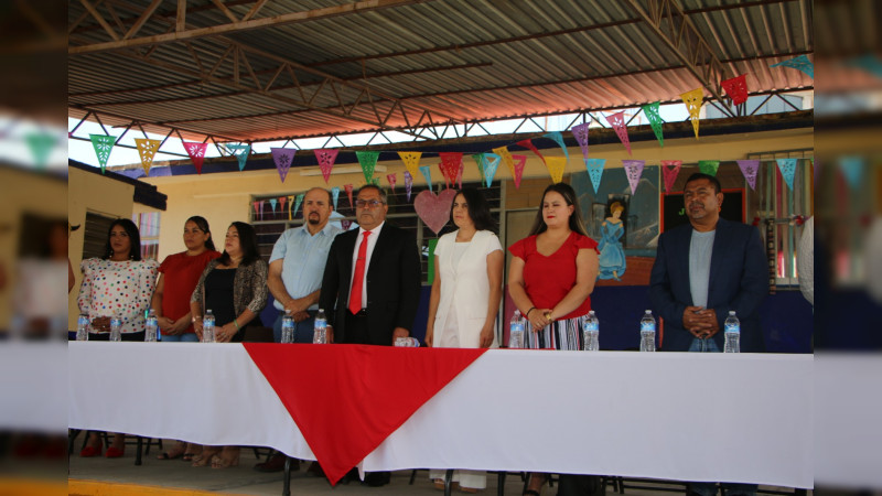 José Luis Téllez Marín, inauguró los trabajos de rehabilitación del Jardín de Niños Elsy