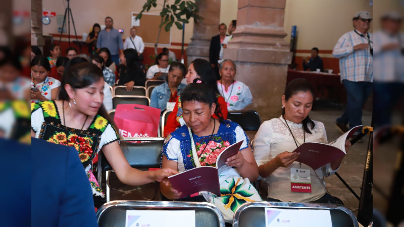 Inaugura el IEM tercer encuentro de mujeres indígenas en Michoacán