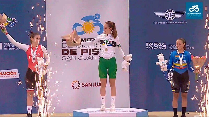 Victoria Velasco se convierte en la primera mexicana campeona panamericana en prueba de Ómnium 