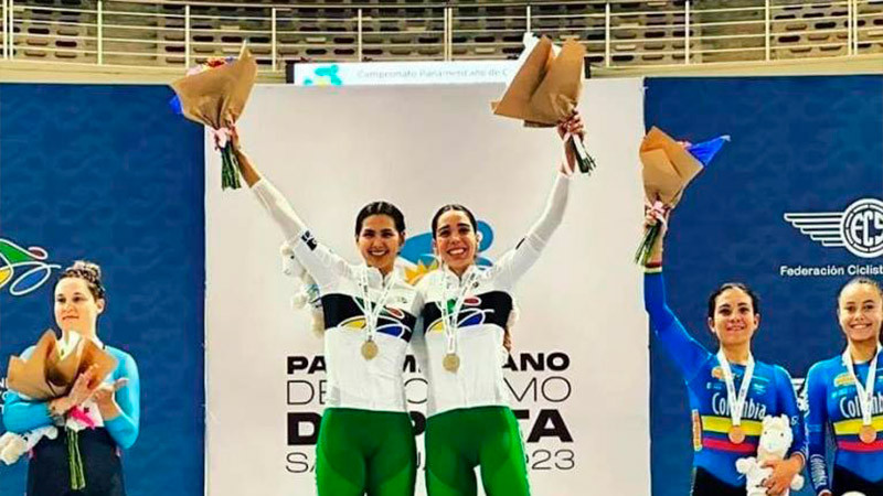 Antonieta Gaxiola y Yareli Salazar ganan medalla de oro en el Campeonato Panamericano de Ciclismo de Pista 