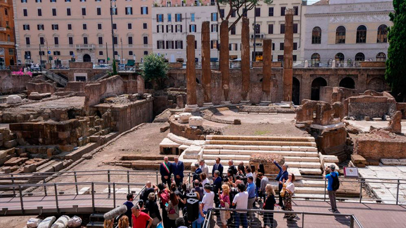 Abren al público el complejo de templos de la antigua Roma donde le quitaron la vida a Julio César 