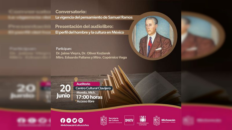 Secum invita a conversatorio y presentación de audiolibro por aniversario luctuoso de Samuel Ramos 