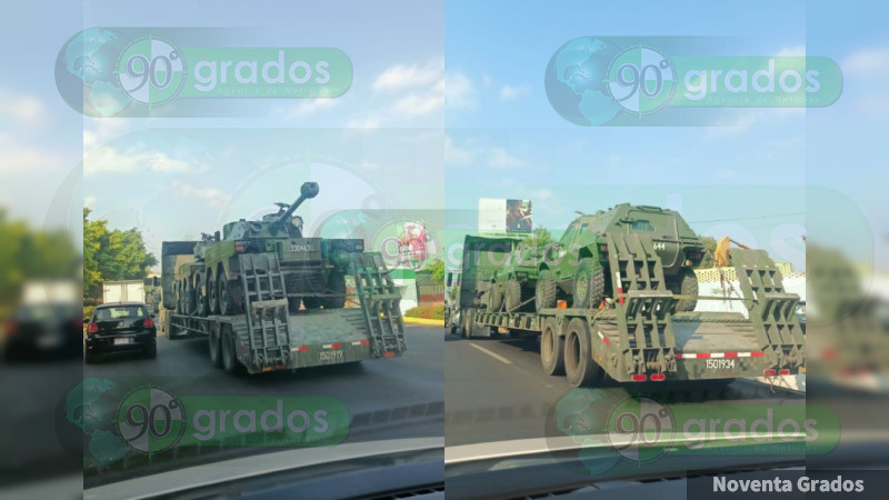 Despliegan aviones militares, tanquetas y cientos de soldados ante nueva guerra de cárteles en la Tierra Caliente de Michoacán 