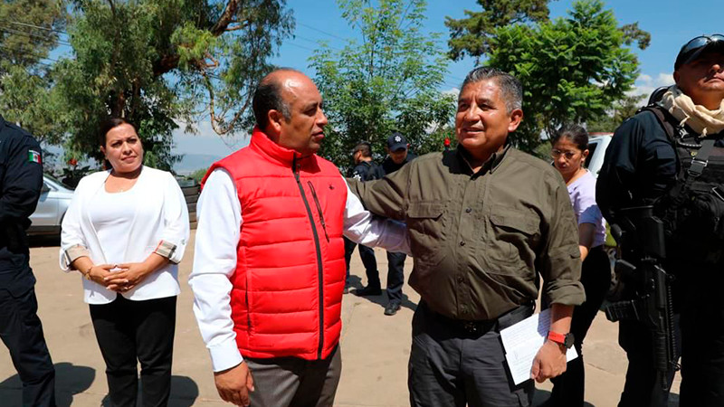 Toma protesta Ortega Reyes a directores y subdirectores de policía en Irimbo y Maravatío, Michoacán