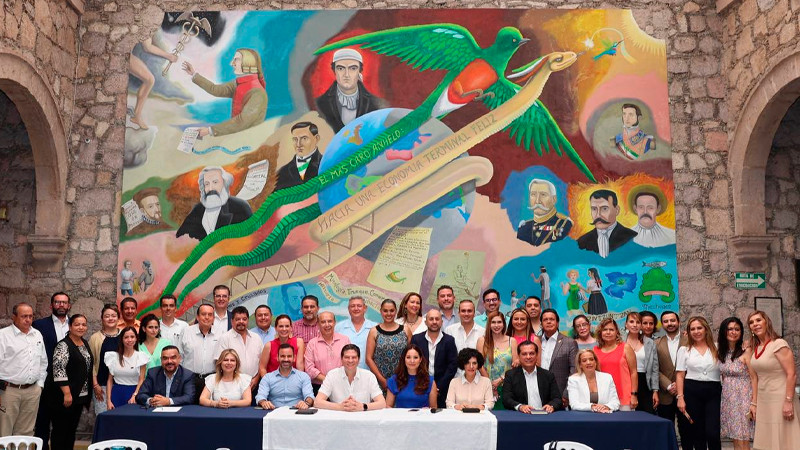 Reconocen consejeros de CANACO trabajo de Alfonso Martínez y su equipo por Morelia 