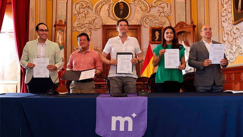 Gobierno Municipal e INAH signan convenio a favor del patrimonio de Morelia