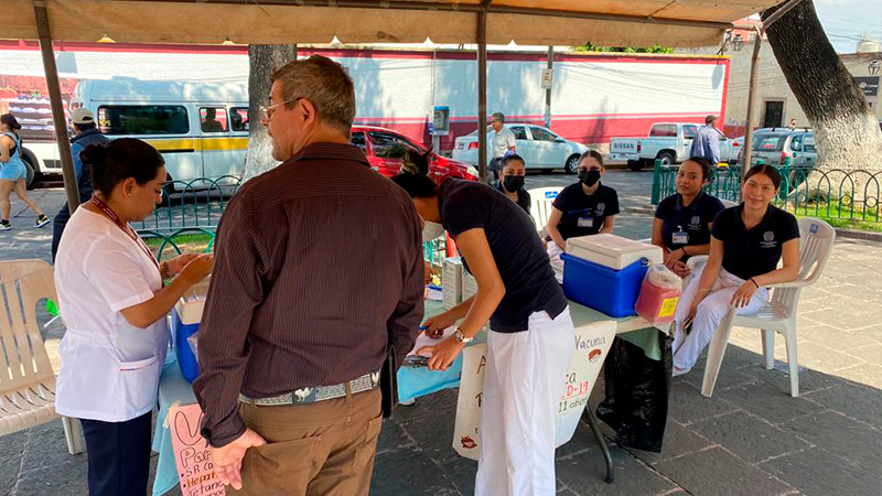 Completa tus esquemas de vacunación en centro de salud de Morelia
