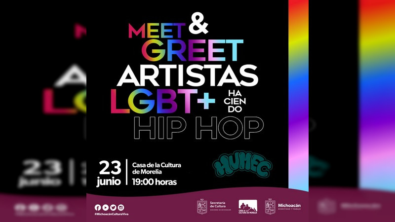 Anuncia Secum fin de semana de talleres y presentaciones de hip hop LGBTTTIQ+