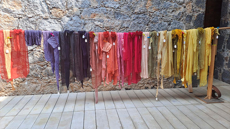 Becan a artesanas michoacanas en diplomado de tintes naturales