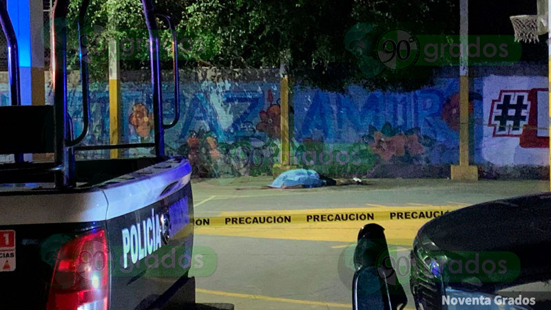 Ejecutan a basquetbolista en una cancha al oriente de Uruapan 