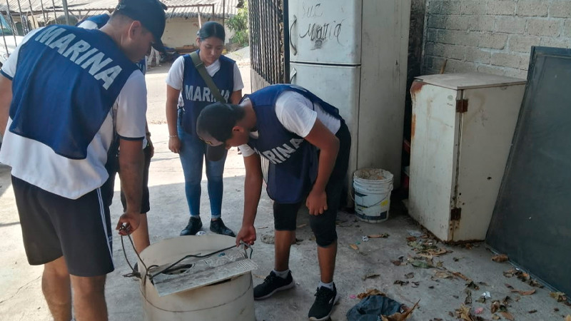 SSM y Semar unen esfuerzos para combatir el dengue en Lázaro Cárdenas 