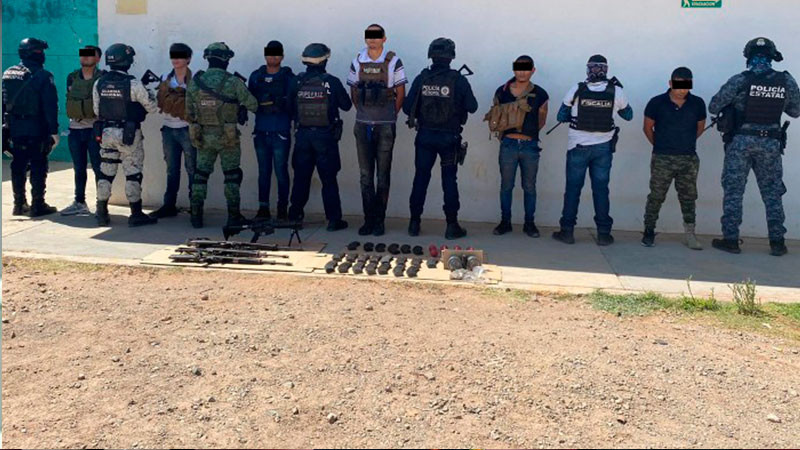 En Zacatecas, GN asegura 13 artefactos explosivos artesanales y material bélico 