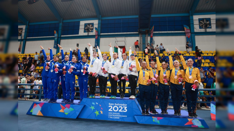 ¡Una más al medallero! Selección Mexicana Femenil de Gimnasia Artística consigue medalla de oro en San Salvador 2023