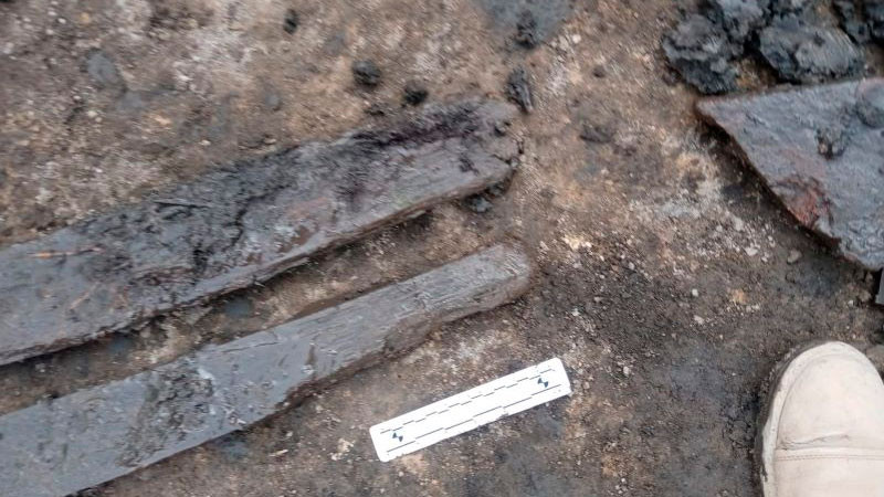En Chalco, arqueólogos descubren restos de madera que habrían pertenecido a un bergantín 