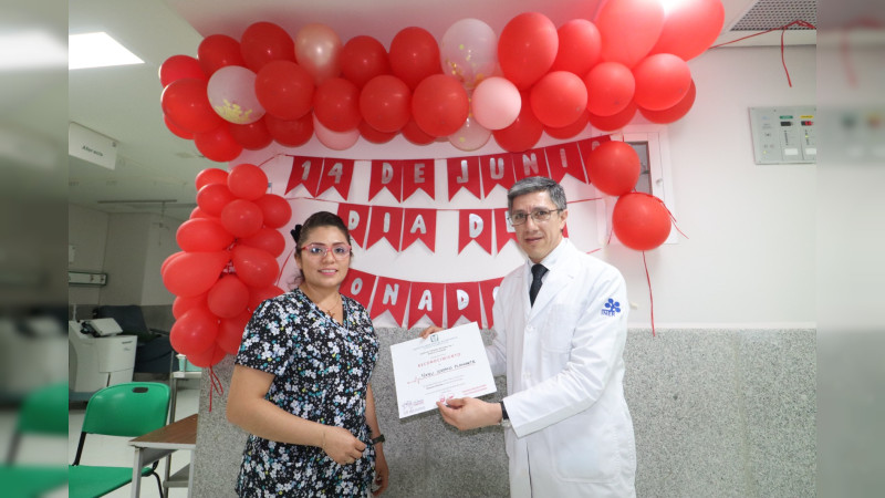IMSS Michoacán con abasto de sangre,  debido a donación voluntaria y continúa