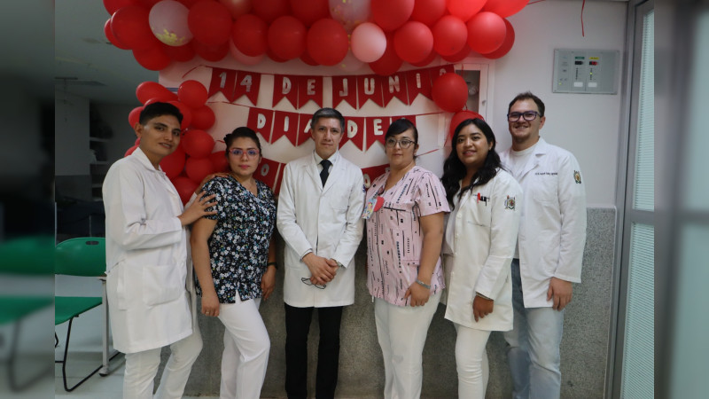 IMSS Michoacán con abasto de sangre,  debido a donación voluntaria y continúa