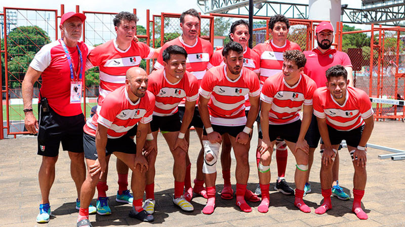 Rugby mexicano varonil toma fuerza rumbo al podio en San Salvador 2023 